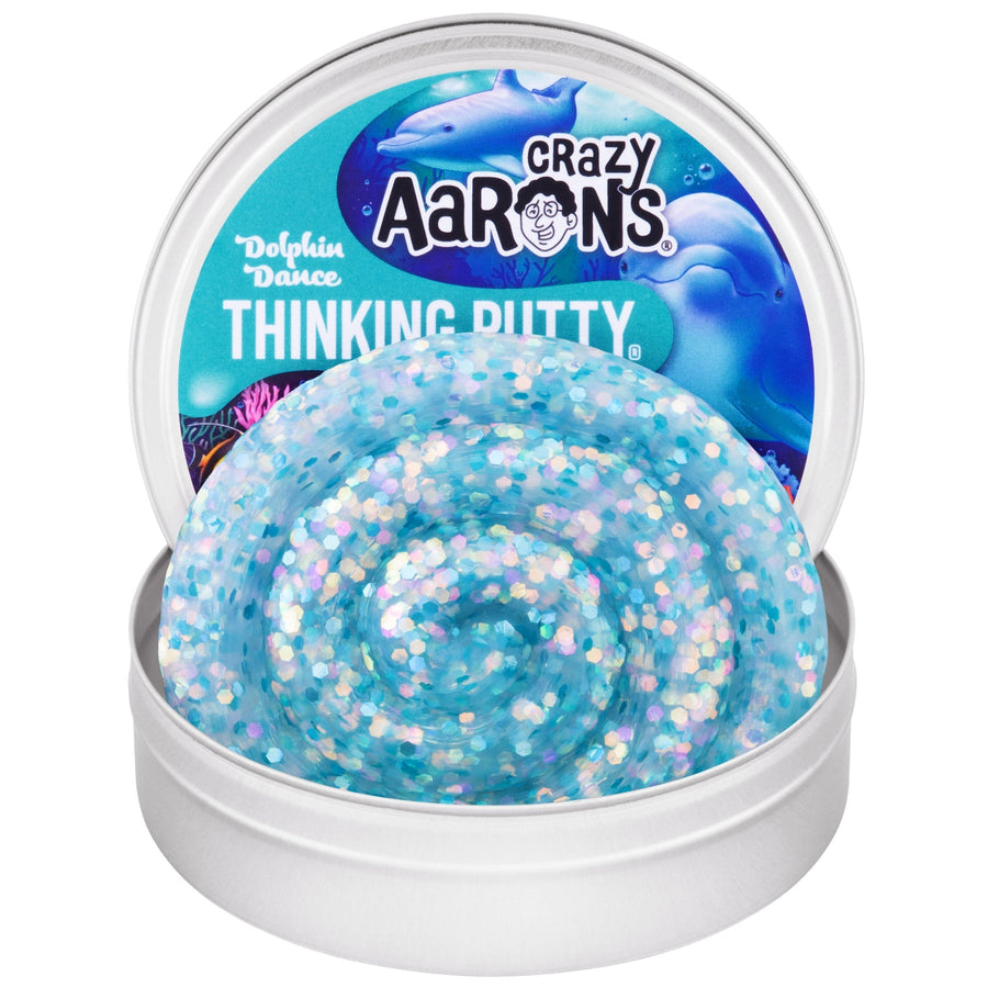 Dolphin Dance - 3.5" Thinking Putty Tin I2